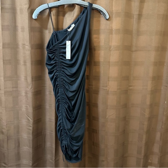 NWT Alice +‎ Olivia Women’s Binnie Ruched Mini Dress size 4 reg $395 - Picture 6 of 9